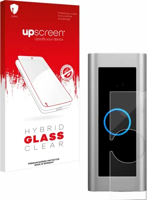 Produktbild von upscreen Schutzglas für Ring Video Doorbell Pro 2 Schutzfolie Panzer Folie Glas Display Schutz klar