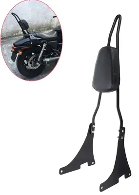 Obrázek produktu pro Zadní nosič, "sissy bar", polstrovaná podložka, černá barva