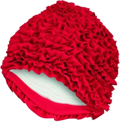 Produktbild von Aquafeel Frill Badekappe Rot Rot One Size