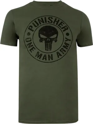 Obrázek produktu pro The Punisher - Pánské tričko "One Man Army" TV412 (L) (Military Green)