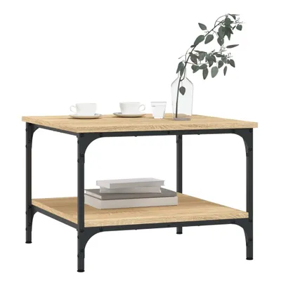 Produktbild von "Winterschlussverkauf "Couchtisch - CLORIS - Wohnzimmertisch - Robust und langlebig - Sonoma-Eiche 55x55x40 cm Holzwerkstoff - DEMöbel6463706