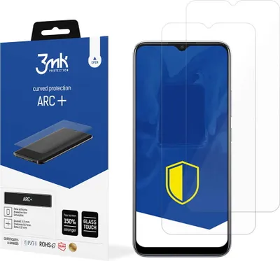 Produktbild von 3mk Display Schutzfolie ARC+ für Realme C12  0,17mm Self-Heal (2 Stück)