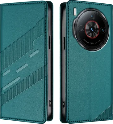 Obrázek produktu pro Pouzdro pro ZTE Nubia Z60S Pro 5G,Polyuretankožené peněženkové pouzdro s přihrádkou na karty a funkcí stojánku Grün