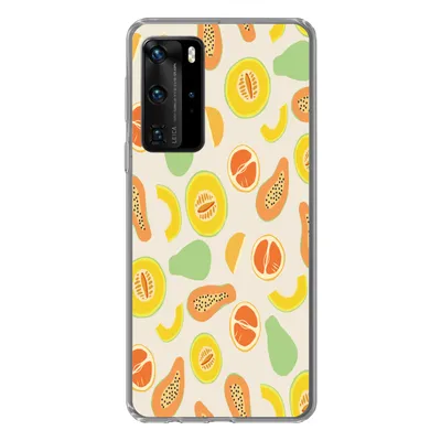 Produktbild von MuchoWow® Handyhülle Schutzhülle Hülle für Huawei P40 Pro Obst - Muster - Melone Silikon Softcase Handy Hülle - Schutz