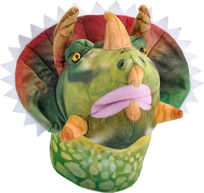Image de Marionnette en peluche avec son Triceratops