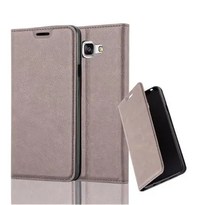 Image de Cadorabo Housse pour Samsung Galaxy A7 2016 Housse de protection marron Housse pour téléphone portable Etui Case Cover Fermeture magnétique