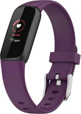 Produktbild von Strap-it Fitbit Luxe Silikonarmband (Lila) - Große: S/M