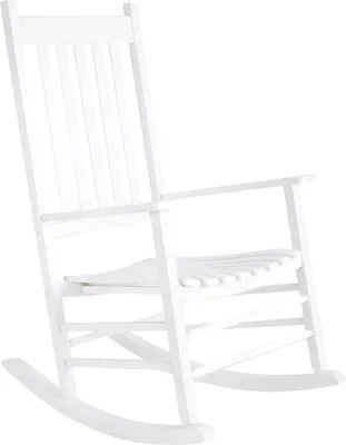 Immagine prodotto di Sedie a dondolo Fioren - Sedia a dondolo - Per camera da letto, soggiorno, giardino e balcone - Ampia seduta per adulti - Bianco