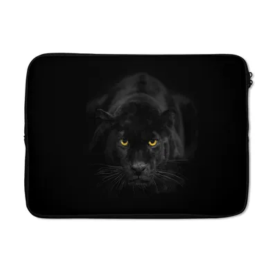 Produktbild von MuchoWow® Laptop Hülle 14 ZollLeopard - Augen - Schwarz Laptoptasche - Laptoptasche - Stoßsicher - Schutzhaube