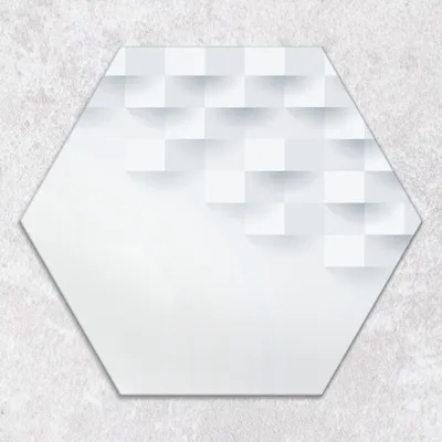 Produktbild von Glas-Herdabdeckplatten Glaskeramikkochfeld-Abdeckung Spritzschutz Glas Hexagon Schneidebrett 40 cm Geometrische Muster