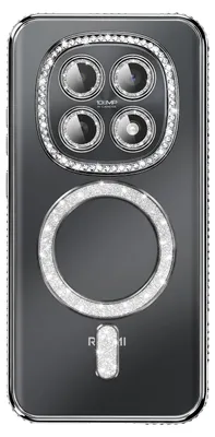 Immagine prodotto di Custodia protettiva per Redmi Note 15, compatibile con MagSafe, con strass, colore nero