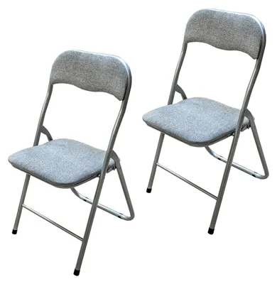 Produktbild von Klappstuhl 2er Set Dima Fabric Grau