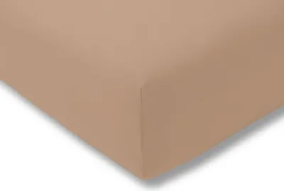 Produktbild von Estella Zwirn-Jersey Spannlaken 100x200cm, Farbe karamel