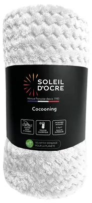 Obrázok produktu pre Dekoračná prikrývka Cocooning – jednotná farba, béžová – 220 x 240 cm
