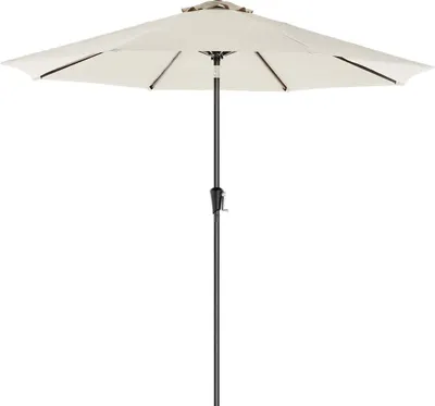 Produktbild von Famanu Sonnenschirm 270 cm - UV-Schutz UPF 50+, beige
