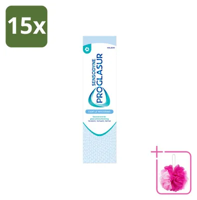 Productafbeelding van 15 x Sensodyne Proglasur Whitening Tandpasta - 75 ml - Voordeelverpakking - 15 stuks
