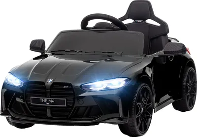 Produktbild von Kinder Elektroauto, Kinderauto mit 2,4G-Fernbedienung, Federung, Elektrofahrzeug mit MP3, USB, LED-Lichte, für 3-5 Jahre, Schwarz