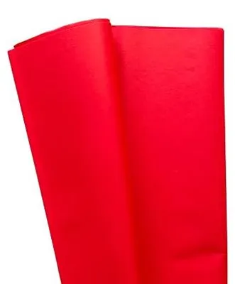 Produktbild von 6 Blatt Rotes Seidenpapier – 76 x 50 cm – 21 g/m²