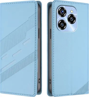 Obrázek produktu pro Pouzdro pro Oukitel C50,Polyuretankožené peněženkové pouzdro s přihrádkou na karty a funkcí stojánku Hellblau