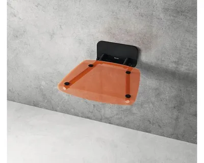 Imagen del producto de Asiento para ducha RAVAK OVO-B, color naranja/, modelo B8F0000061