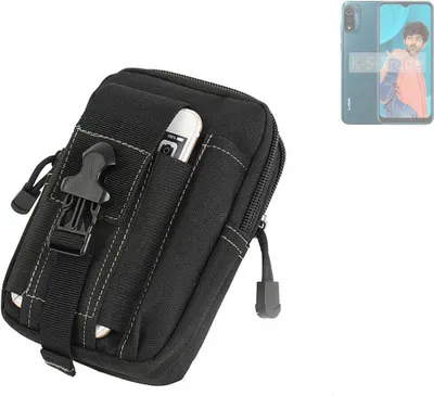 Produktbild von K-S-Trade Gürtel Tasche kompatibel mit Lava X3 Gürteltasche Holster Schutz Hülle Handy Hülle Smartphone outdoor Handy-Hülle schwarz Zusatzfächer