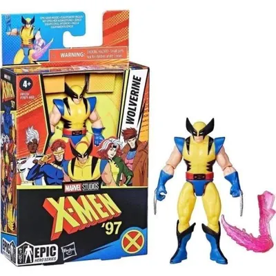 Produktbild von Marvel X-Men Marvel Studios X-Men ’97 Epic Hero Series Wolverine Action-Figur, 4 Jahr(e), Acrylnitril-Butadien-Styrol (ABS), Polyvinylchlorid (PVC)