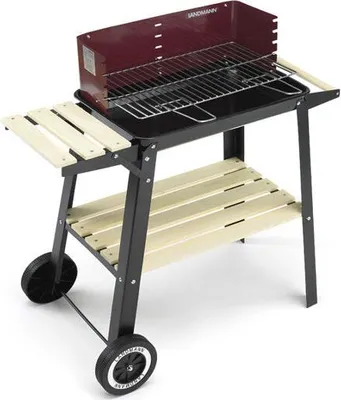 Image de LANDMANN Barbecue au charbon de bois 54 x 33 cm Grillchef Wagon Bbq 0566B