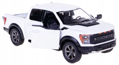 Produktbild von Kinsmart Ford F-150 Raptor 1:46 Pull Back Metallmodell weiß