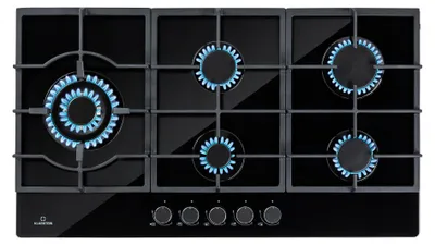 Gaskookplaat 5 Pits 90 cm Schwarz – Sabaf-Brenner
