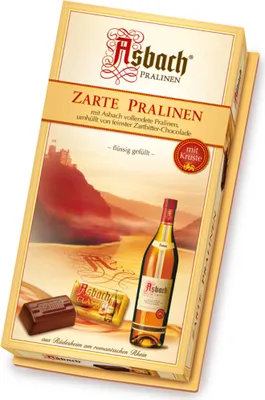 Obrázek produktu pro Asbach Delikátní pralinky plněné tekutou kůrou 125g balení po 2 kusech
