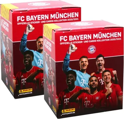 Obrázek produktu pro Panini - FC Bayern München - Kolekce samolepek a karet 2020/2021 - 2 balení (72 sáčků)