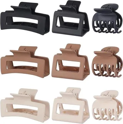 Produktbild von Famanu Haarspangen-Set 9 Stück | 3 Stilvarianten für feines und dickes Haar