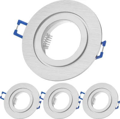 Produktbild von Sweet LED 4x Einbaustrahler Deckeneinbauleuchte Bad IP44 Einbauspots Alu GU10