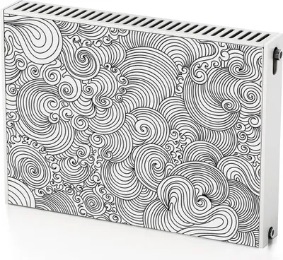 Produktbild von Dekoratives Muster – Magnetische Heizkörperabdeckung – 80x60 cm – Magnet Heizkörperabdeckung – 3D Würfel – Heizkörperverkleidung – Magnetische Wandverkleidung – Wetterfest