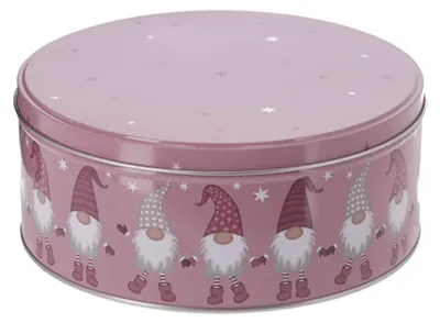 Produktbild von Gebäckdose 3er Set Weihnachten Wichtelmotiv rund Metall Keksdose Aufbewahrung