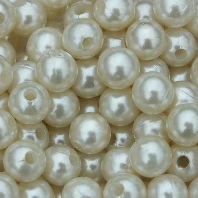 Produktbild von Perlen - Kunstperlen - Wachsperlen Ø 10mm / 115 St. / Farbe: Champagner