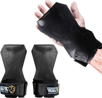 Produktbild von Famanu Gewichthefen Polshaken für maximale Griffigkeit - Alternative zu Handschuhen und Grip-Pads