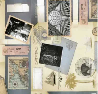 Produktbild von Klebefolie - Möbelfolie Scrapbook Fotocollage -  45 cm x 200 cm Nachbildungfolie