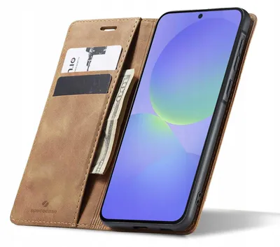 Zdjęcie produktu dla Etui z klapką SPACECASE Wallet do Galaxy A57 5G Brązowy