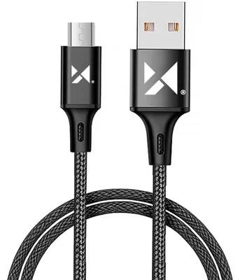 Image de Wozinsky Usb - Microusb Cable 2.4A 1M Noir (Wuc-M1B)