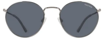 Produktbild von Nautica Unisex Adult Sunglasses N110SP - Gunmetal with Solid Smoke Polarized Lens