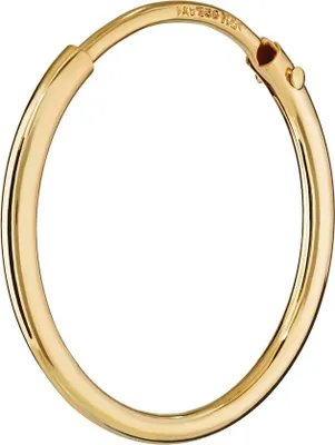 Produktbild von Einzel 750 Gelb Gold Gestempelt Creole Ohrring Ohrhänger Ohrstecker 17,5mm 1758