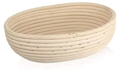 Gärkorb aus Rotan, 1,5 kg, 28 x 22 x 9 cm, oval