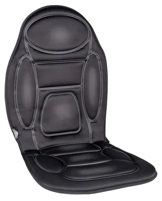 Produktbild von Dunlop Massagesessel Auto mit Heizfunktion 108 x 48 CM 4 Massagemotoren und 1 Heizelement Anschluss an Zigarettenanzünder Auto Fernbedienung mit 13 Stufen Schwarz