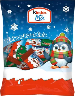 Zdjęcie produktu dla kinder 2532 Mix Beutel Weihnachts-Minis Schokolade 153,0 g