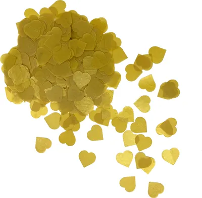 Produktbild von Oblique Unique Papier Herz Konfetti 1000 Stk Herzen Tischdeko Streu Deko für Valentinstag JGA Hochzeit Liebe - gold