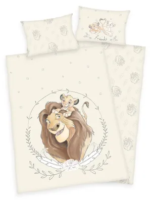 Produktbild von Disney König der Löwen Simba Mufasa Baby Bettwäsche Set Lion Guard 100x135cm