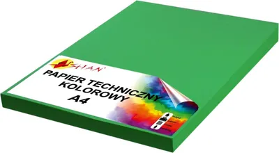 Produktbild von Technisches Papier A4 220g grün intensiv 50 Blatt