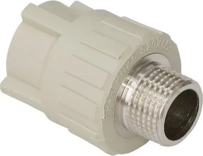 Produktbild von PPR Kupplung mit AG 25x3/4" Schweißtechnik PP-R
