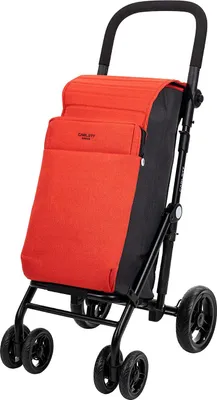 Produktbild von Einkaufswagen mit 4 Rädern - Zusammenklappbar, Große Kapazität und Kühltasche - Ideal für nachhaltiges Einkaufen